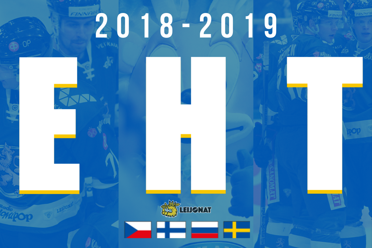EHT-kausi 2018-2019 | Turnaukset, sarjataulukko, Suomen joukkueet
